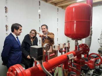 Inauguración de la Red de Calor de Aranda de Duero de la mano del consejero de Medio Ambiente de la Junta de Castilla y León